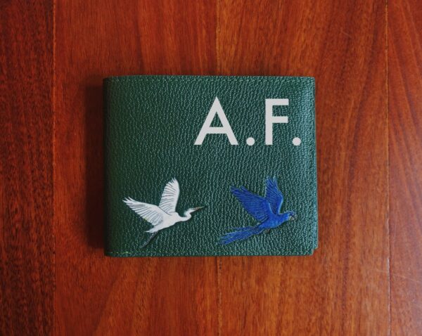 Birds Wallet with Initials Birds Wallet with Initials